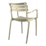 Πολυθρόνα Almea στοιβαζόμενη pp cappuccino 58x56x82εκ