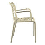 Πολυθρόνα Almea στοιβαζόμενη pp cappuccino 58x56x82εκ - Image 2