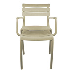 Πολυθρόνα Almea στοιβαζόμενη pp cappuccino 58x56x82εκ - Image 3