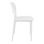 Καρέκλα Berdian στοιβαζόμενη pp λευκό 38x49x79εκ - Image 3