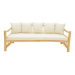 Καναπές Roziana φυσικό teak ξύλο 210x100x80εκ - Image 2