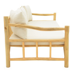 Καναπές Roziana φυσικό teak ξύλο 210x100x80εκ - Image 3