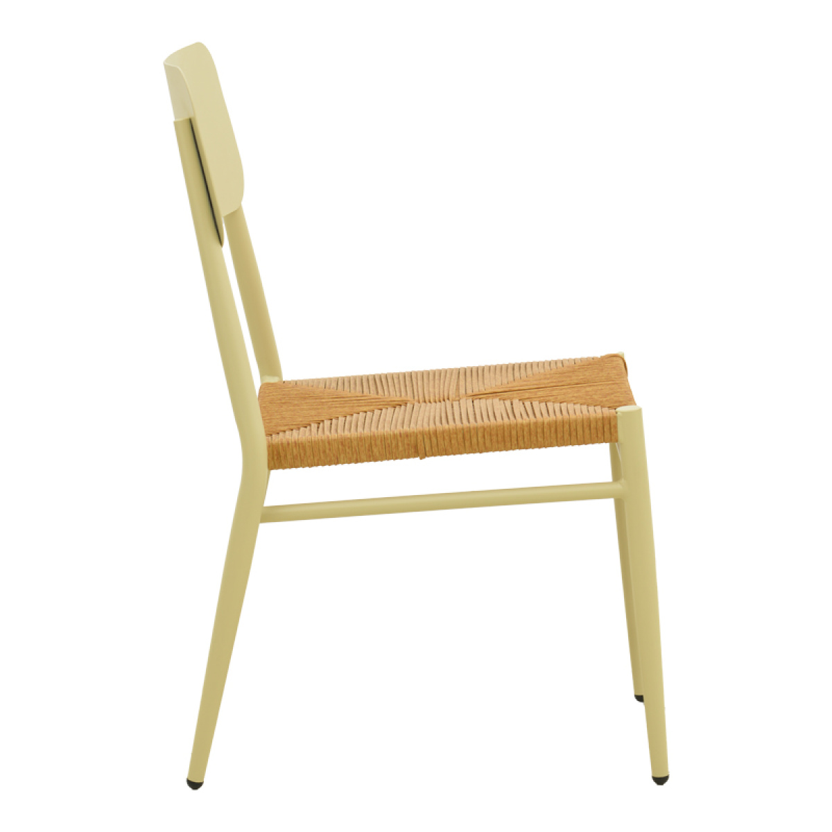 Καρέκλα Giardino στοιβαζόμενη αλουμίνιο σε μπεζ -pe rattan σε φυσική απόχρωση 45x56x82εκ - Image 3