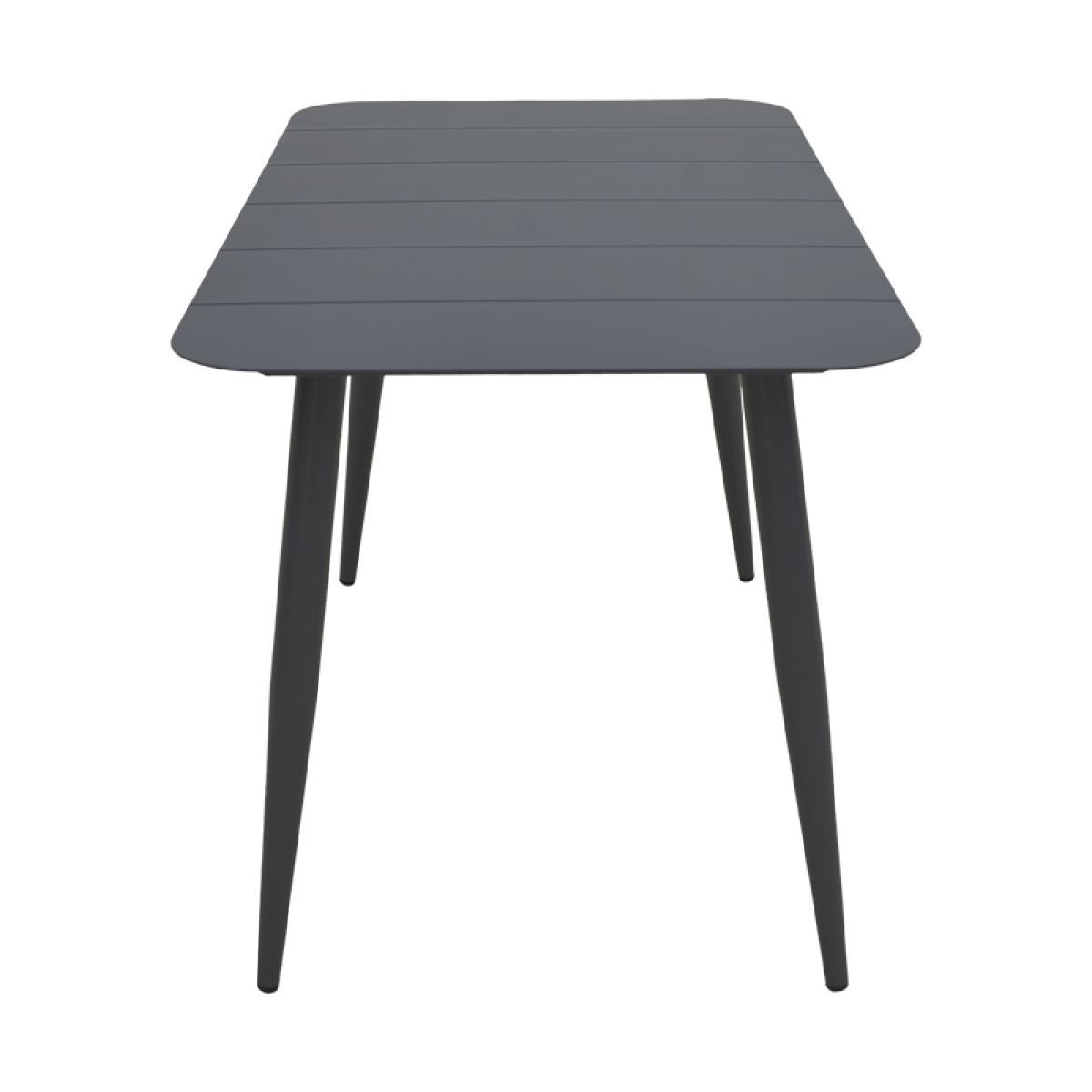 Τραπέζι Vista αλουμίνιο σε μαύρη απόχρωση 150x80x72εκ - Image 2
