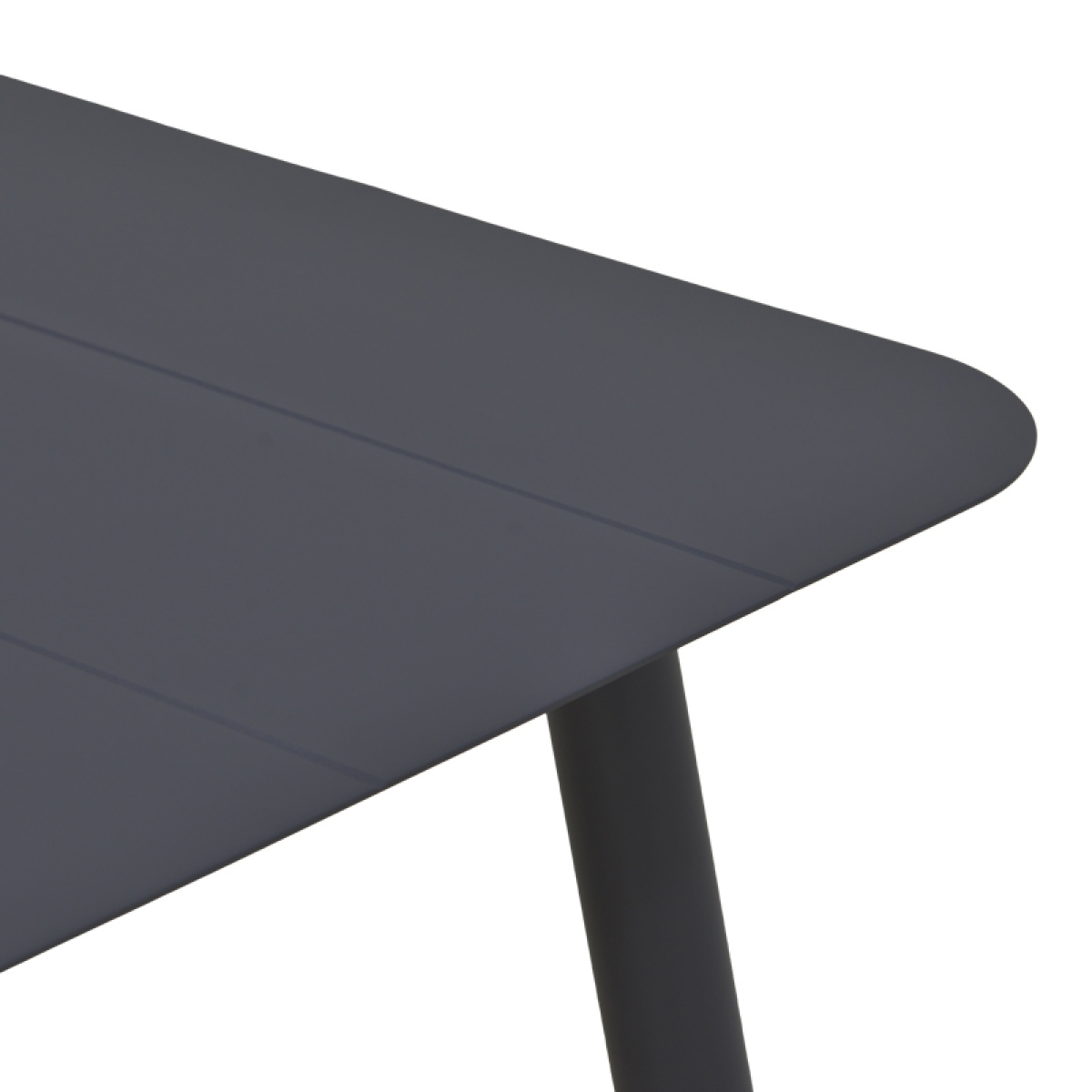 Τραπέζι Vista αλουμίνιο σε μαύρη απόχρωση 150x80x72εκ - Image 3