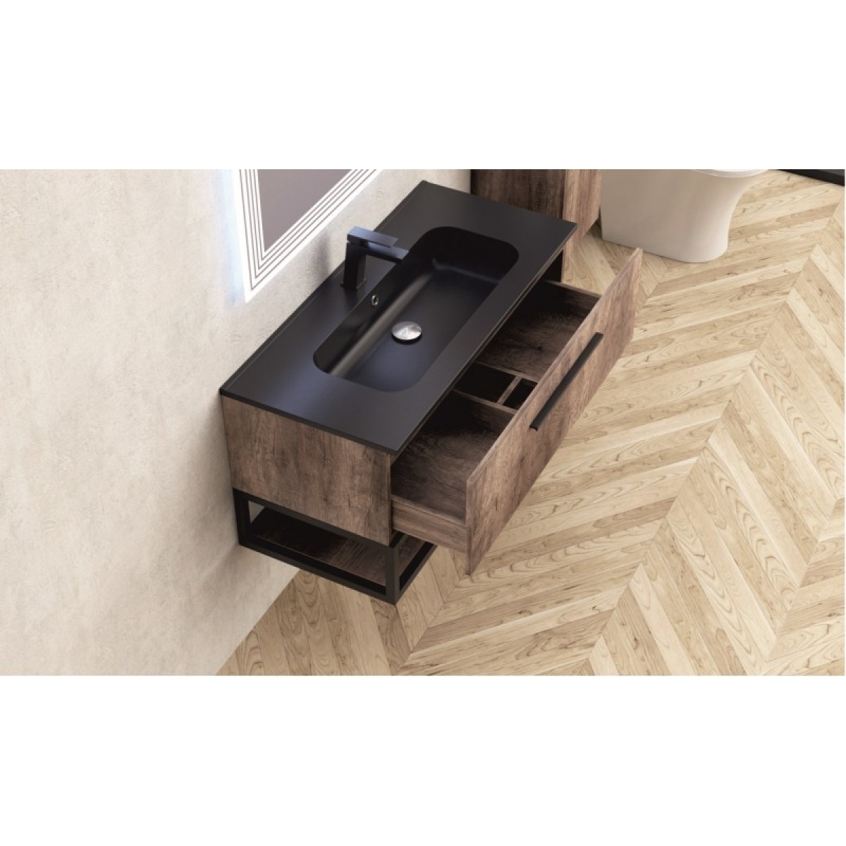 Έπιπλο μπάνιου ICP 10050WOODEN - Image 2