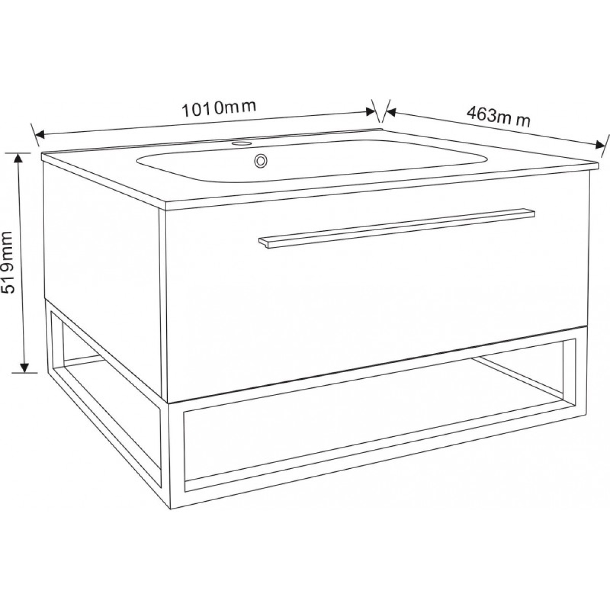 Έπιπλο μπάνιου ICP 10050WOODEN - Image 3