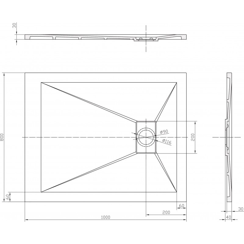 10080RS-800x800-1 Ντουζιέρα ROUGH STONE ICST 10080RS-1 - Image 1