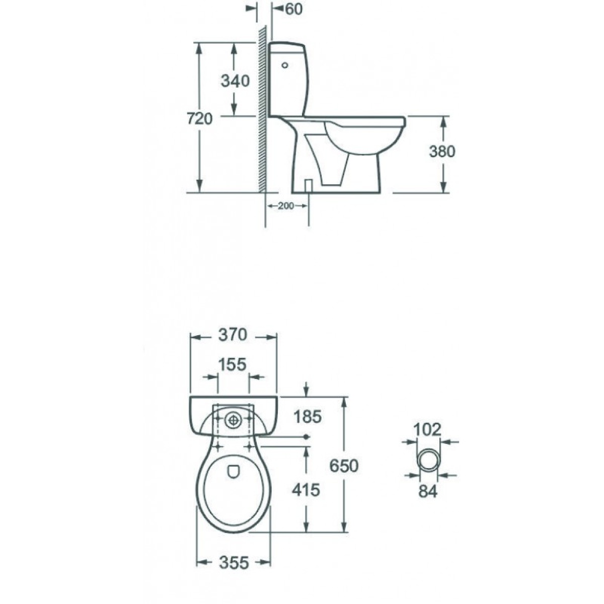 Monoblock ICC 1072S RIMLESS - Image 2