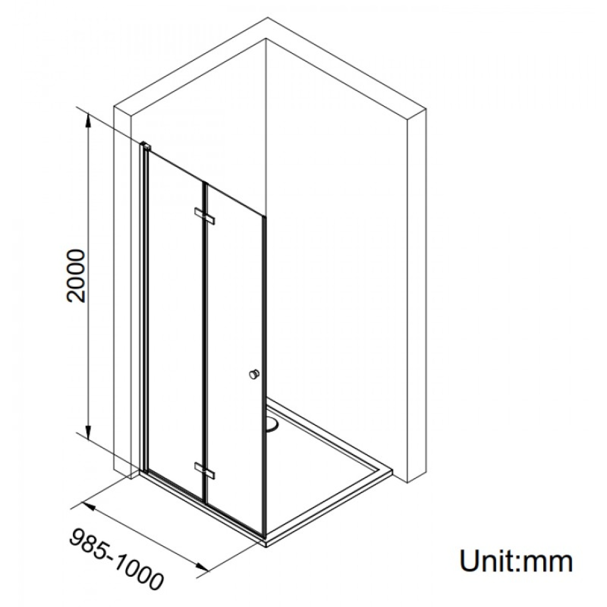 Γυάλινο διαχωριστικό 114BM-100 - Image 2