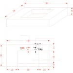 Νιπτήρας «PIETRA» ICL 12049/100W - Image 2
