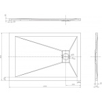 Ντουζιέρα ROUGH STONE ICST 12080RS-3
