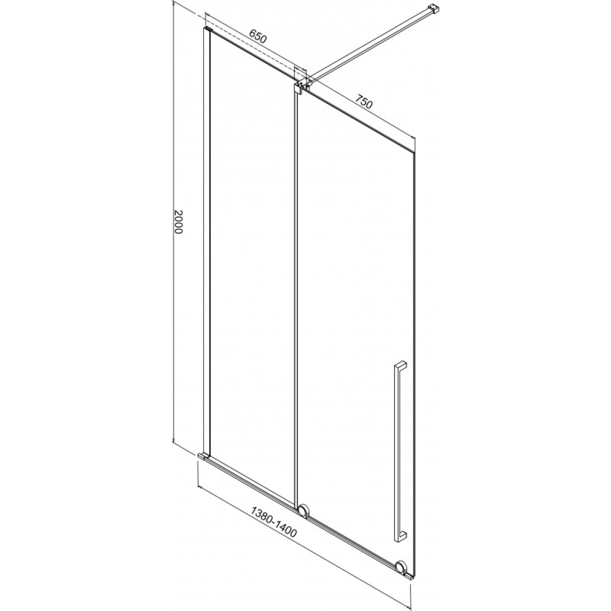 Διαχωριστικό πάνελ ROLLEY ICS 124TR - 140 - Image 2