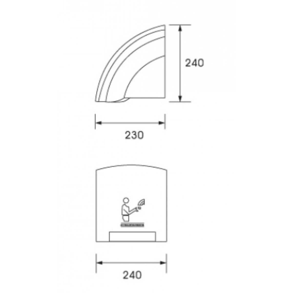 Στεγνωτήρας χεριών ICSA 1388B - Image 2