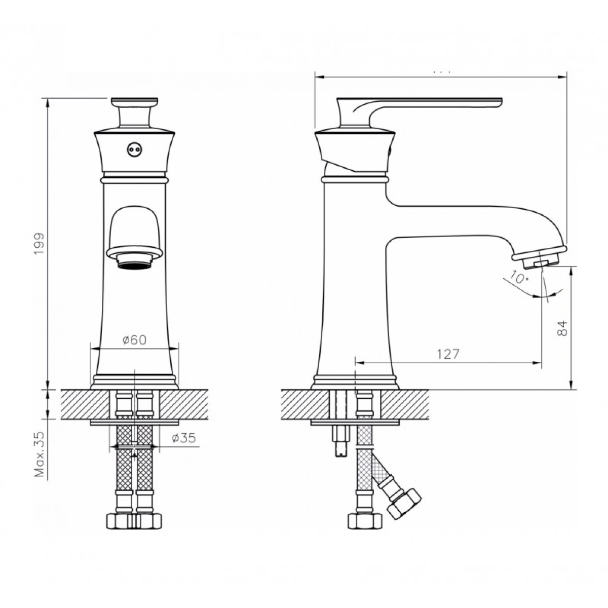 Ορειχάλκινη μπαταρία OLLA ICF 148118ORB - Image 2