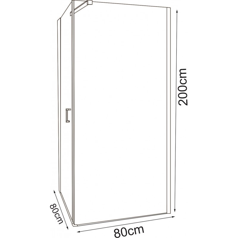 157L-80-d-800x800-1 Καμπίνα ντους ICL 157 80 L NEW - Image 1