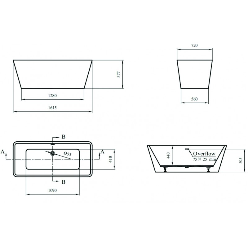 1680W-drawing-800x800-1 Μπανιέρα ICSH LB1680MB - Image 1