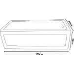 Μπανιέρα «ΒΕΝΔΙΔΑ» ICSH 1700NEW TUB