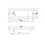 Μπανιέρα «ΒΕΝΔΙΔΑ» ICSH 177050 TUB