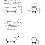 Μπανιέρα ICSH LB 1784 B