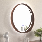 Καθρέφτης με ενσωματωμένο φωτισμό ICL 1857WOODEN-60 - Image 3