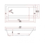 Μπανιέρα «ΒΕΝΔΙΔΑ» ICSH 188050 TUB