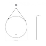 MESSINA LED καθρέφτης D800 1909WHITE - Image 3