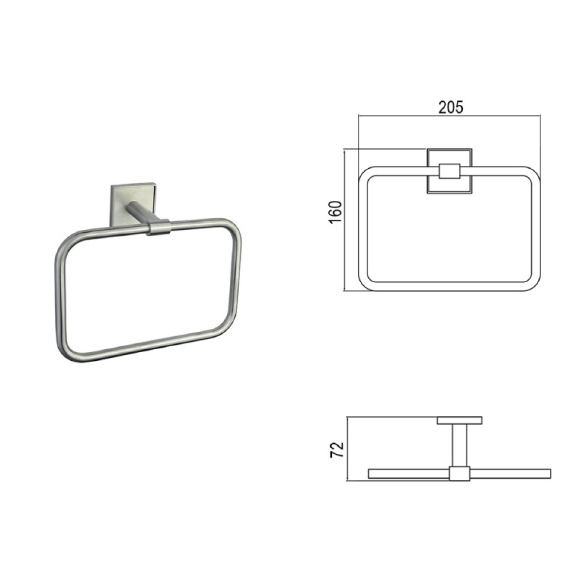 MODENA BRUSH πετσετοθήκη 3860BS - Image 3