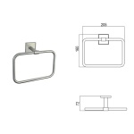 MODENA BRUSH πετσετοθήκη 3860BS - Image 3