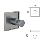 MODENA GUN GREY μονή κρεμάστρα 3853-1GG - Image 2