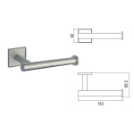 MODENA BRUSH χαρτοθήκη τουαλέτας 3851-1BS - Image 3