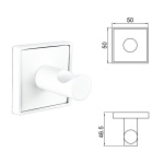 MODENA WHITE MATT κρεμάστρα 3853-1WM - Image 3