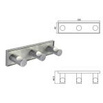 MODENA BRUSH τριπλή κρεμάστρα 3853-3BS - Image 3