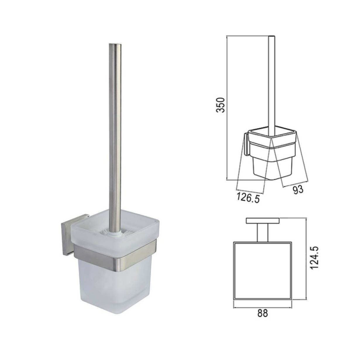 MODENA BRUSH πιγκάλ τουαλέτας 3894BS - Image 2