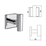 MODENA CHROME μονή κρεμάστρα 3850C - Image 2