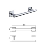 MODENA CHROME βάση για πετσέτα 30cm 3824C - Image 2