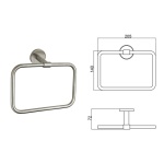 LUSSO BRUSH πετσετοθήκη 3660BS - Image 3