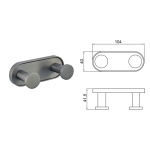 LUSSO CHROME διπλή κρεμάστρα 3653-2C - Image 3