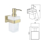 MODENA BRUSH GOLD ντισπένσερ 3863BG - Image 3