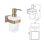 MODENA BRUSH ROSE GOLD ντισπένσερ 3863BRG - Image 2