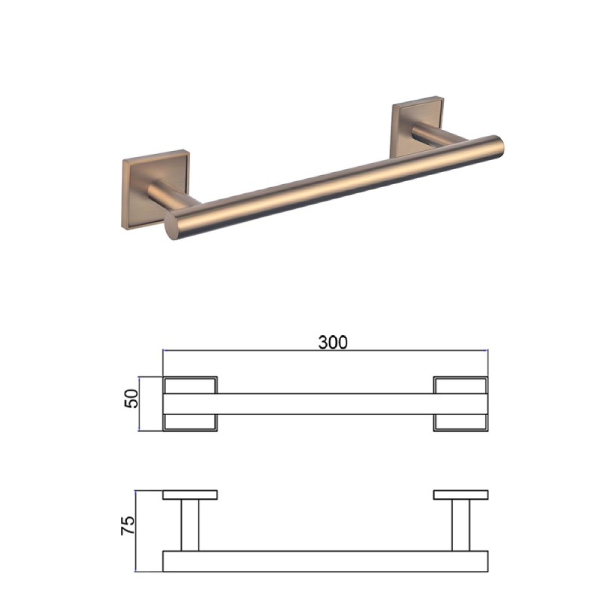 MODENA BRG βάση για πετσέτα 30cm 3824BRG - Image 3