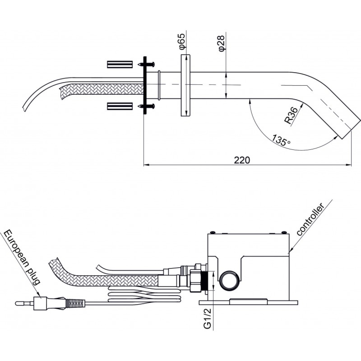 Αυτόματη βρύση ICSA 202LT BLACK - Image 2