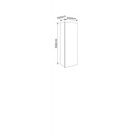 Επιτοίχια PVC στήλη ANIELA 2517-80 - Image 2