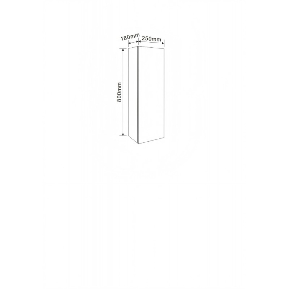 Επιτοίχια PVC στήλη AMO 2519-80 - Image 2