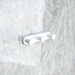 LUSSO WHITE MATT τριπλή κρεμάστρα 3653-3WM