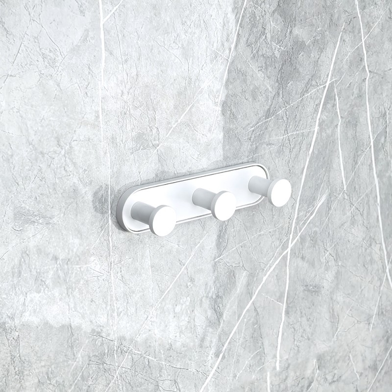 3-800x800-105 LUSSO WHITE MATT τριπλή κρεμάστρα 3653-3WM - Image 1