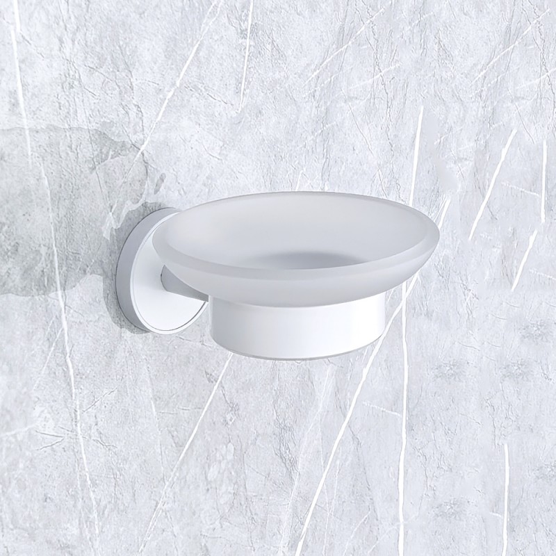 3-800x800-108 LUSSO WHITE MATT σαπουνοθήκη 3659WM - Image 1