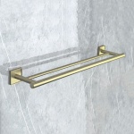 MODENA BRUSH GOLD διπλή πετσετοθήκη 3848BG