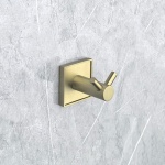 MODENA BRUSH GOLD διπλή κρεμάστρα 3850-2BG