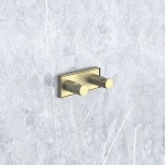 MODENA BRUSH GOLD διπλή κρεμάστρα 3853-2BG